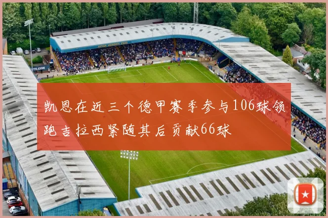 凯恩在近三个德甲赛季参与106球领跑吉拉西紧随其后贡献66球