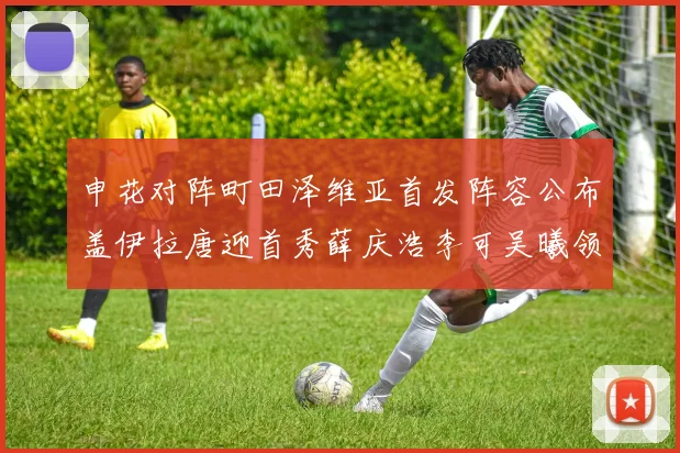 申花对阵町田泽维亚首发阵容公布盖伊拉唐迎首秀薛庆浩李可吴曦领衔出战